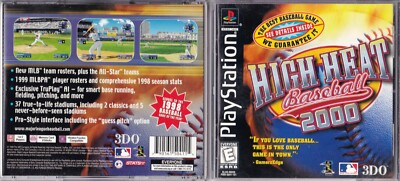High Heat Baseball 2000 (Sony PlayStation 1, 1999) *COMPLETE*