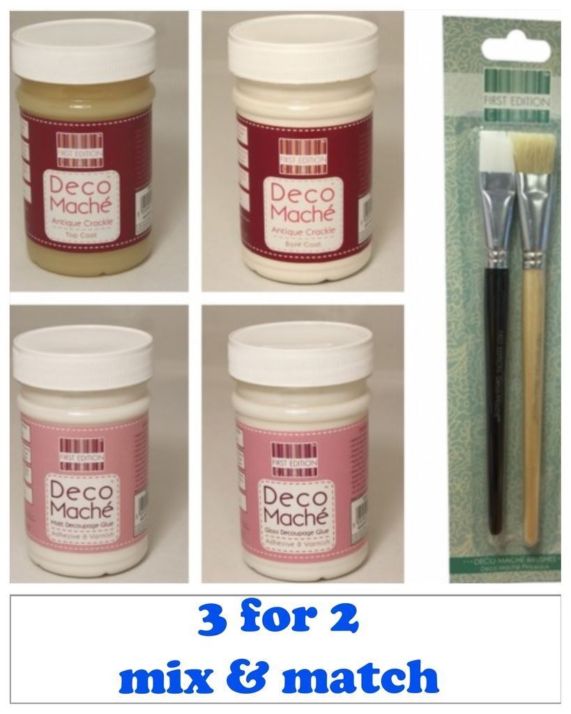 最大92%OFFクーポン OFFER First Edition Deco Mache 【逸品】 Adhesives RANGE Brushes Varnish - BIG Glue