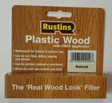RUSTINS PLASTIC WOOD FILLER FOR CRACKS AND HOLES INTERIOR AND EXTERIOR - 20g