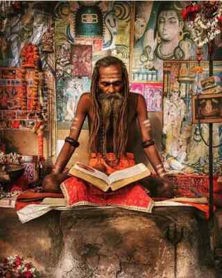 Echte von Aghori hergestellte Kali Ashta Siddhi Halskette - erhielt 8 okkulte...