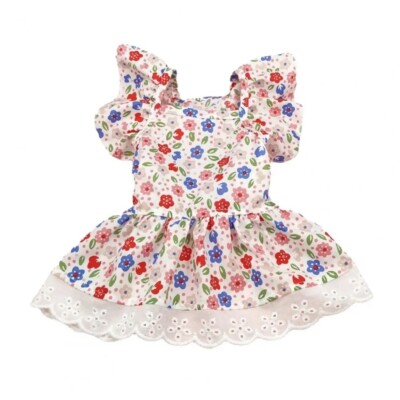 Flowery Dog Dress