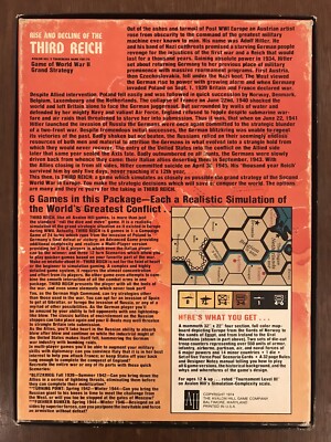 Board Game, Rise and Decline of the Third Reich, 2nd Edition Board Game, Rise and Decline of the Third Reich, 2nd Edition