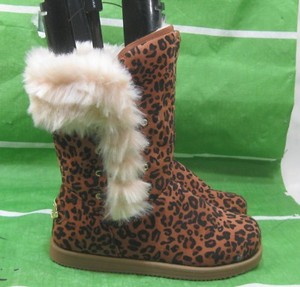 cheetah print snow boots