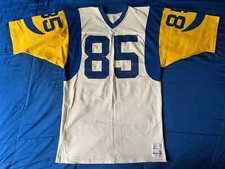 VTG 80's Sand Knit NFL Los Angeles Rams jersey Jack Younglood #85 L