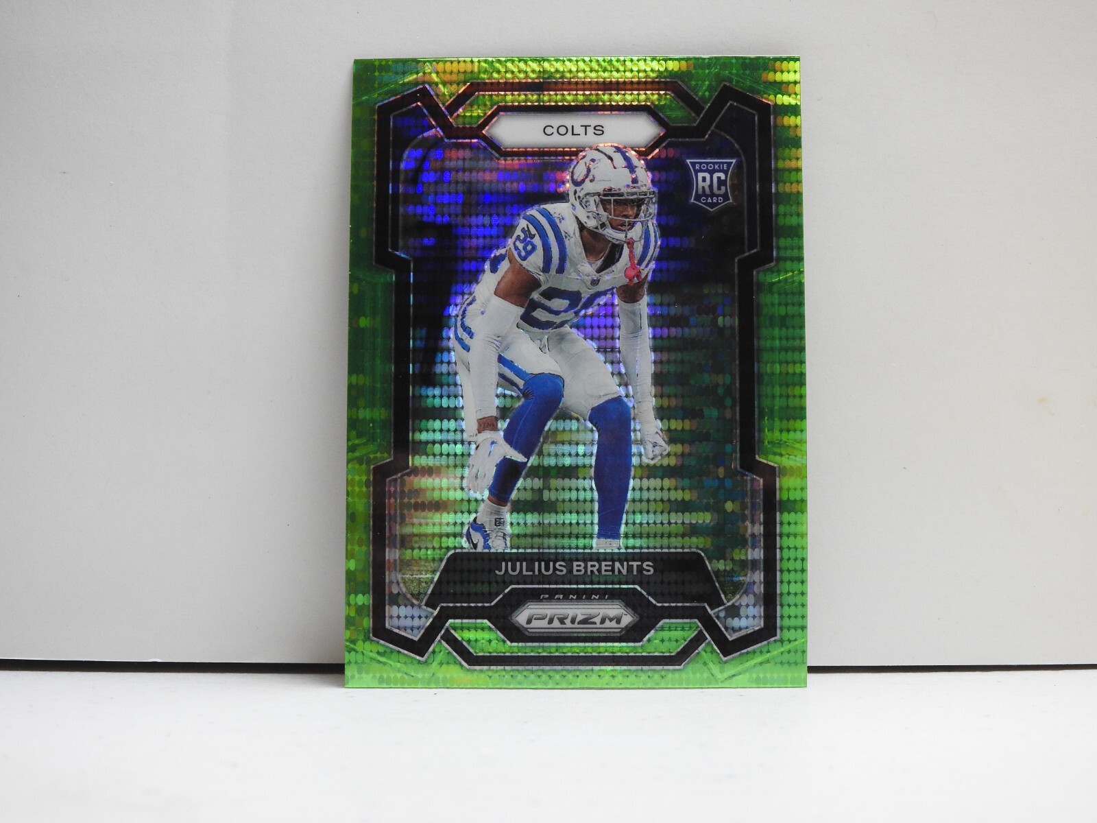 Julius Brents Panini Prizm #346 Neon Green Pulsar