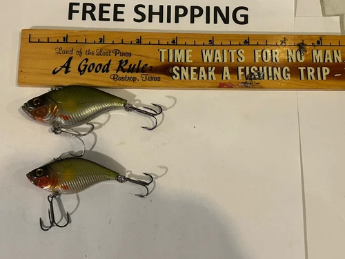LOT OF 2 DISCONTINUED RIVER2SEA Tungsten VIBE 70 AND 60 SIZE Lipless Crankbaits