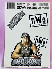 VINTAGE WCW HOLLYWOOD HULK HOGAN NWO STATICALS STATIC DECALS CLINGS UNUSED 1998
