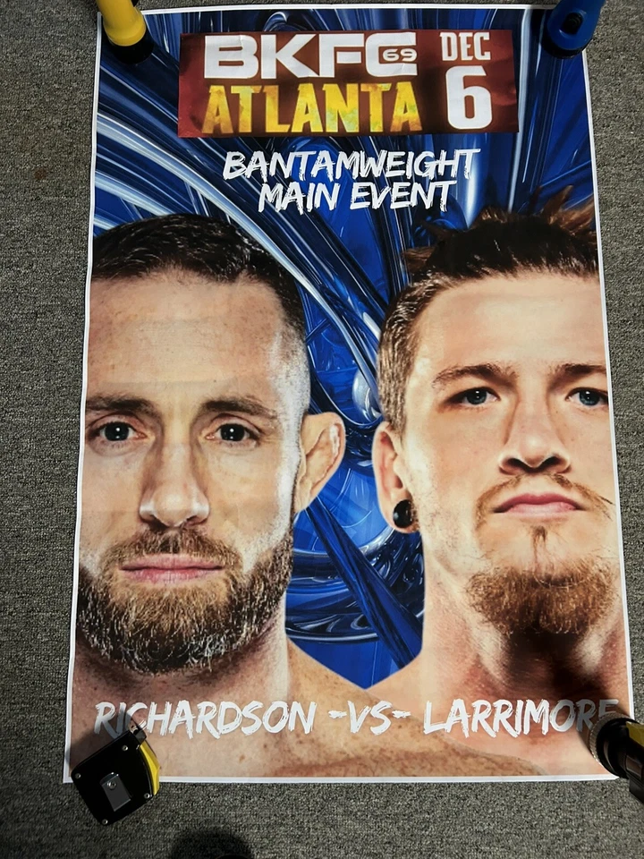 BKFC 69 Dec 6 Richardson Lattimore Event Poster  36x24" - Image 2 of 2