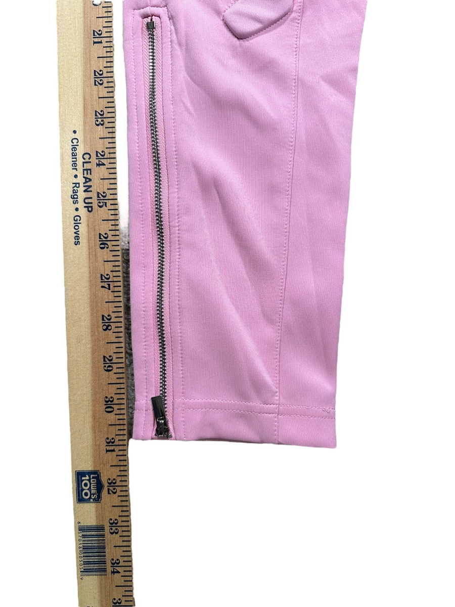 Guapi Mens Size 28 Light Pink Zip Hem Pants Moto Skinny Skate