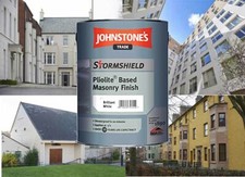 Johnstones Stormshield Pliolite Masonry Paint 5L pastel colours