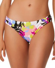 44 Bar III Womens Paradise Garden Tab-Side Hipster Bikini Bottoms Size Small