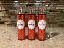 Bath Body Works STRAWBERRY POUND CAKE Fragrance Mist 8 oz. LOT of 3