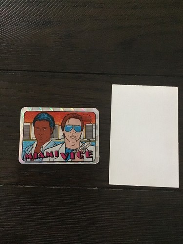 1980er MIAMI VICE VINTAGE PRISMA AUFKLEBER VENDING STICKER - Bild 2 von 3