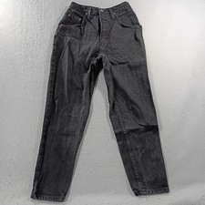 Vtg Route 66 Original Clothing Co. Jeans Womens 9/10P Tapered High Rise Black
