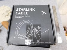 LUCMO 150ft Starlink Cable Gray ST To ST Round Cable MPN STK17 Outdoor Ready Box