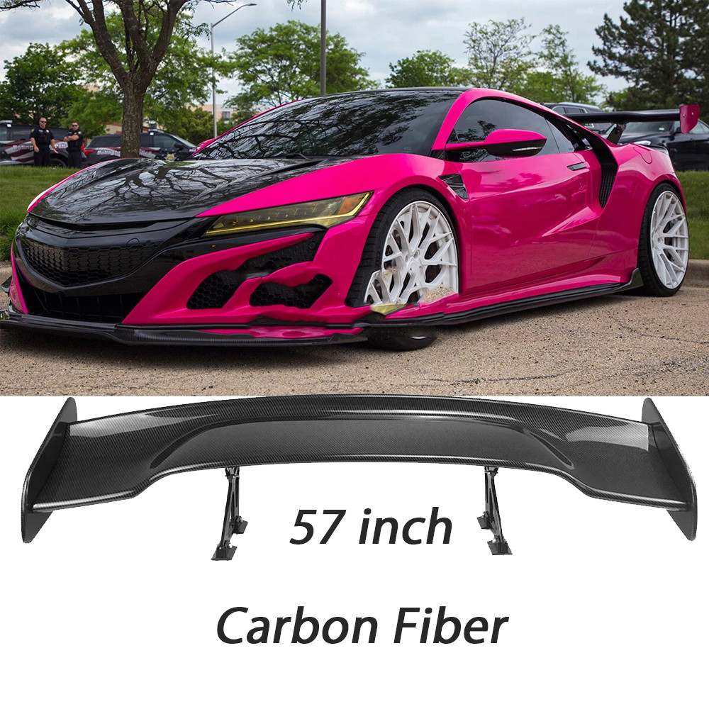 Rear Trunk Spoiler Lip Wing Carbon Fiber Upper For Acura NSX Coupe Matte