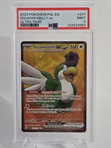 2023 Pokemon Pal En-Paldea Evolved Ultra Rare #247 Squawkabilly EX PSA 9