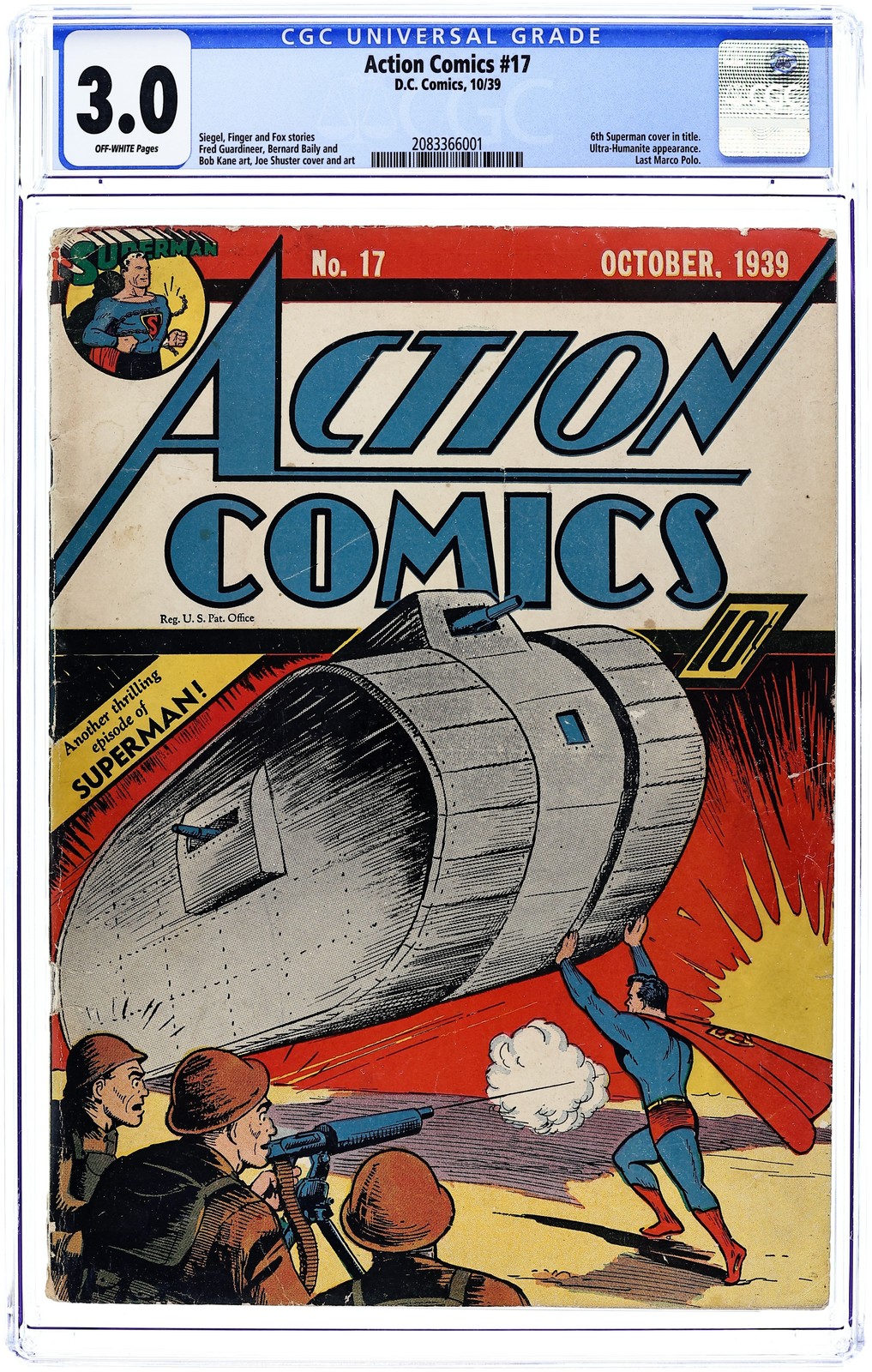 Action Comics #17 CGC 3.0 1939 2083366001