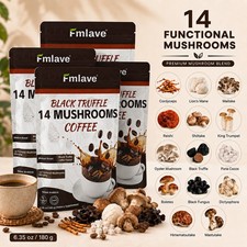 14 in 1 Organic Mushroom Instant Coffee /Lion's Mane Reishi-Chaga/ 180g EXP 2028