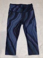 Athleta Accelerate Geode Crop Size Small Leggings In Blue, Purple,  Black