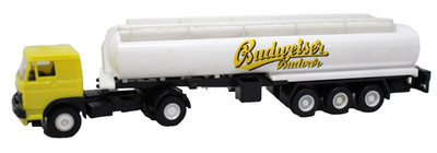 IGRA H0 LIAZ Sattelzugmaschine gelb/schwarz + Budweiser Siloauflieger HO H0 1:87
