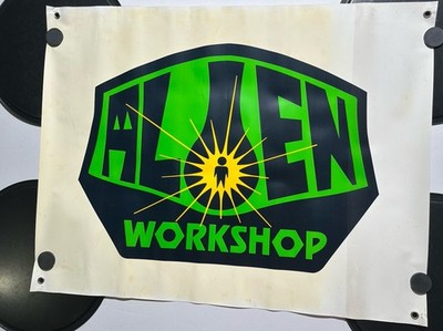 Alien Workshop Skate Demo Banner Early 2000s 23x30 Original Shop Display