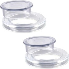 2 Sets 2 Inch Silicone Patio Table Umbrella Hole Ring and Cap for Patio Deck