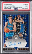 2022 Panini Mosaic Collage Autograph Color Match - Chet Holmgren /25 - PSA 9