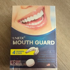 Uniedi Mouth Guard for Teeth Grinding, Clenching, 12 Cleaning Tablets