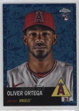 2022 Chrome Platinum Anniversary Toile White & Blue Refractor Oliver Ortega 0q0