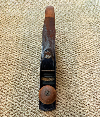 Vintage Stanley No. 40 Scrub Plane Steel Blade Metal Body Wood Handles