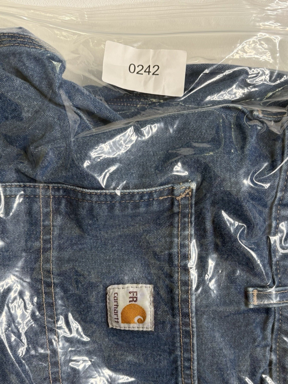 Carhartt FR Flame Resistant Carpenter Blue Demin Work Pants Jeans Mens 36x30 thumbnail 16