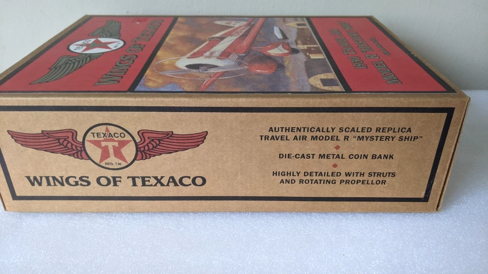 Wings of Texaco 1930 Travel Air Model R Mystery Ship - Red White Die Cast Model - Image 4 of 4