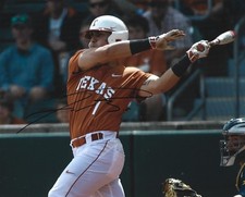TEXAS LONGHORNS BASEBALL GREAT TRES BARRERA SIGNED 8X10 TAMPA RAYS NATIONALS