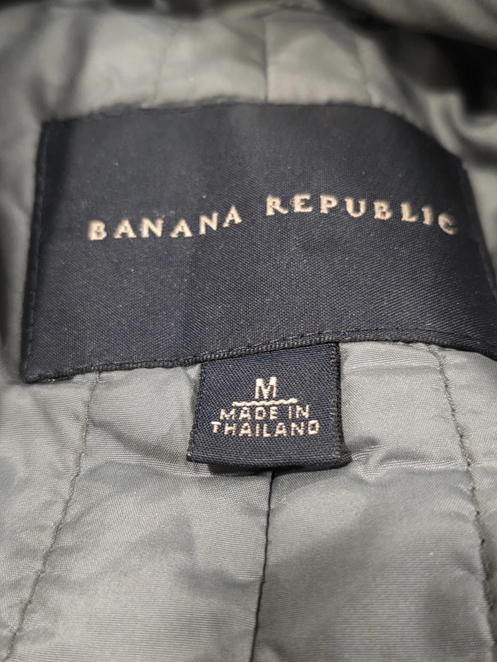 (M) Мужская Banana Republic повседневный блейзер изолированная подкладка шерстяная смесь спортивное пальто - Изображение 4 из 4