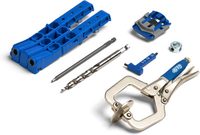 Kreg KPHJ320-22 Pocket-Hole Jig 320 with Classic 2 Inch Face Clamp - Small, Dura