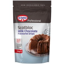 Dr. Oetker Scotbloc Milk Chocolate Drops | 1x3kg | Free Delivery