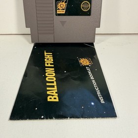 Balloon Fight - NES Nintendo Original 5 Screw Game & Instructions Manual Booklet