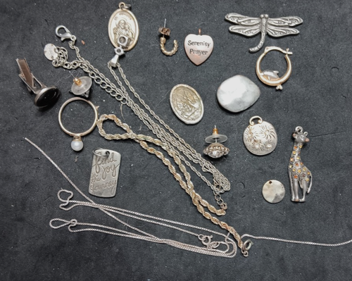 Random Jewelry Lot Misc Costume Jewelry Earrings Pendants Chain | eBay