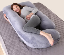 Luxury Pregnancy Maternity Pillow | Removable Cover | Dark Grey