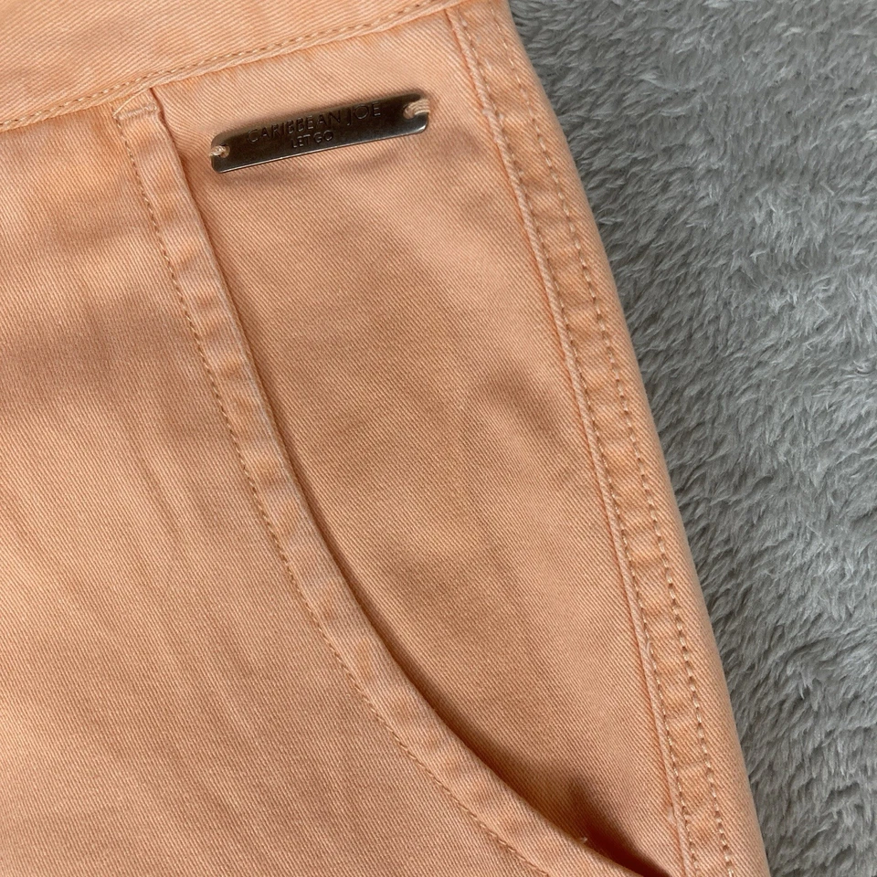 Брюки-капри Caribbean Joe размер 8 коралловые пески 100% хлопок с откидными карманами - Изображение 4 из 4