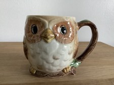 Otagiri, Mary Ann Baker, Handpainted Owl Mug Vintage