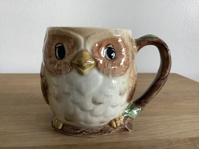 Otagiri, Mary Ann Baker, handbemalter Eulenbecher Vintage