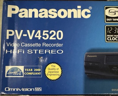 Panasonic PV-V4520 4-Head Hi-Fi VCR - Black for sale online | eBay
