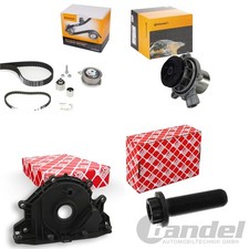 CONTI ZAHNRIEMENSATZ+WASSERPUMPE+FEBI WELLENDICHTRING passend für VW 1.6 2.0 TDI