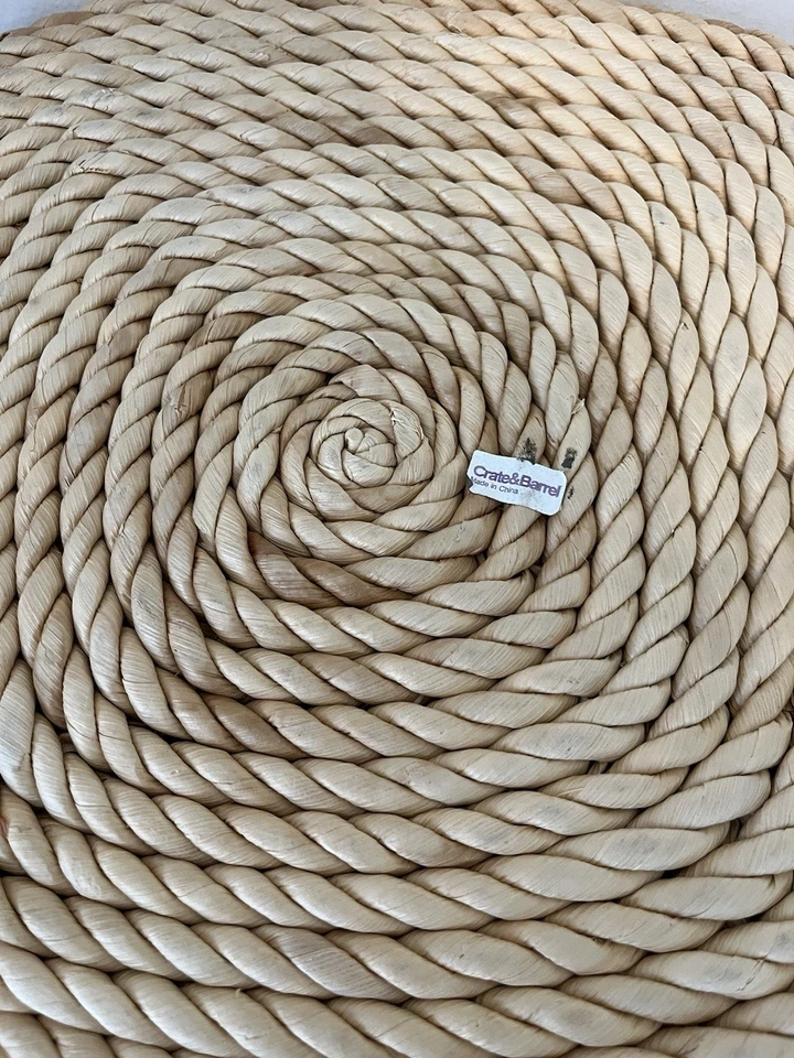 Juego de 8 fundas de asiento almohadillas de silla de mimbre de ratán y paja tejida para cajón y barril Foto 3 de 4