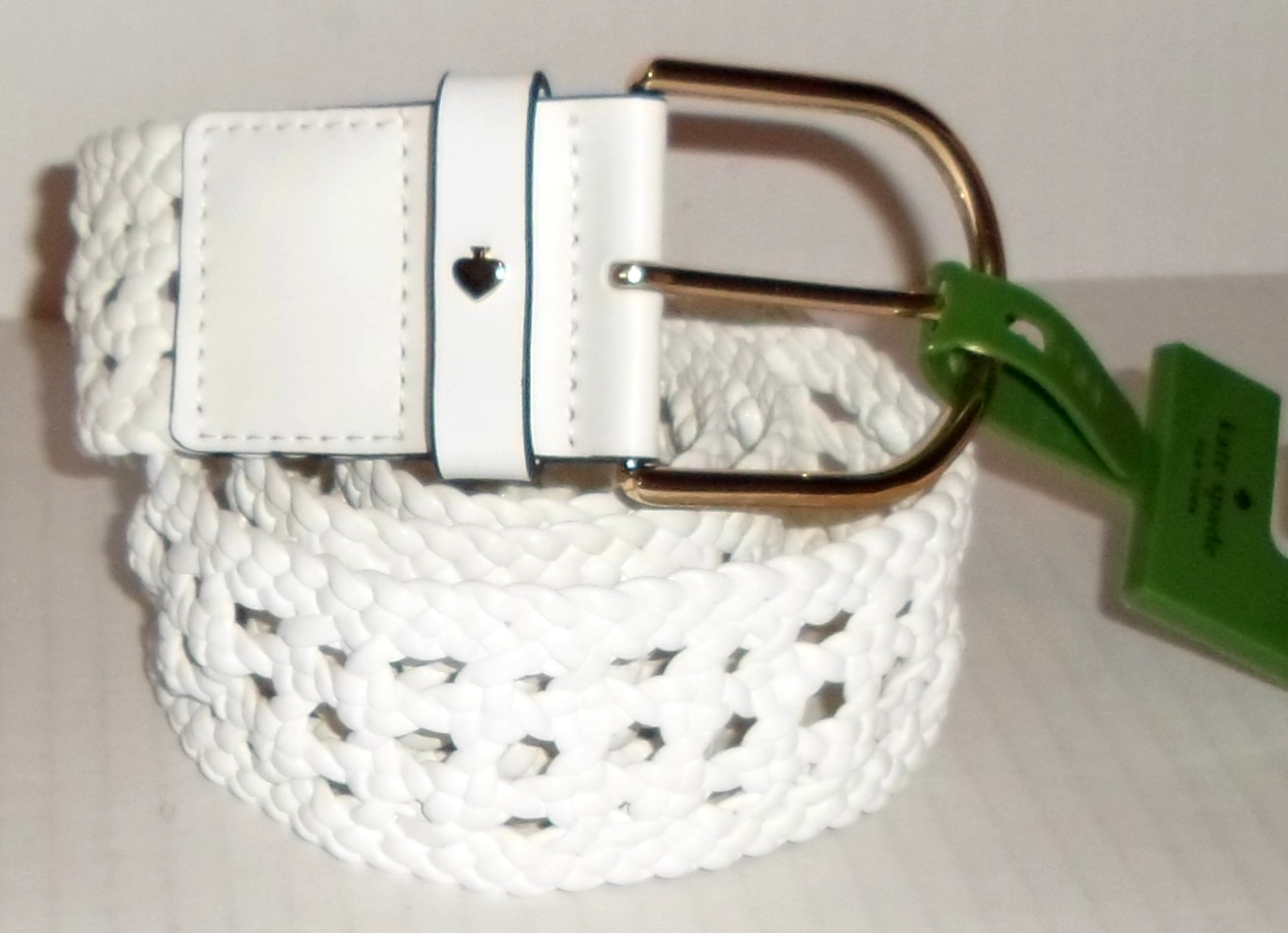 KATE SPADE New York White Belt  size Small/Medium NWT thumbnail 2