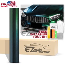Premium Super Gloss Metallic Midnight Green Vinyl Car Wrap Sticker Decal Sheet