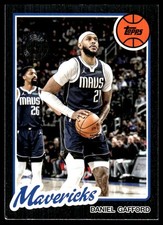 Daniel Gafford 2025-26 Topps #80K-10 Mavericks Insert ? SEE SCAN! FREE SHIPPING