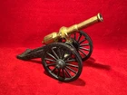 ANTIQUE CIVIL WAR DIE CAST IRON & BRASS WORKING MINI CANNON REPLICA